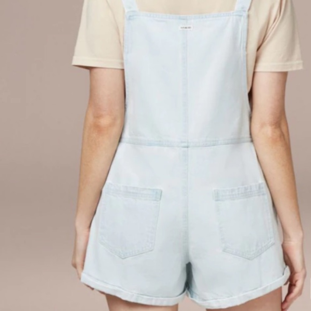 HOST PICK⭐️ Piping Hot Denim Dungarees Light Blue Size 18 - Picture 6 of 6